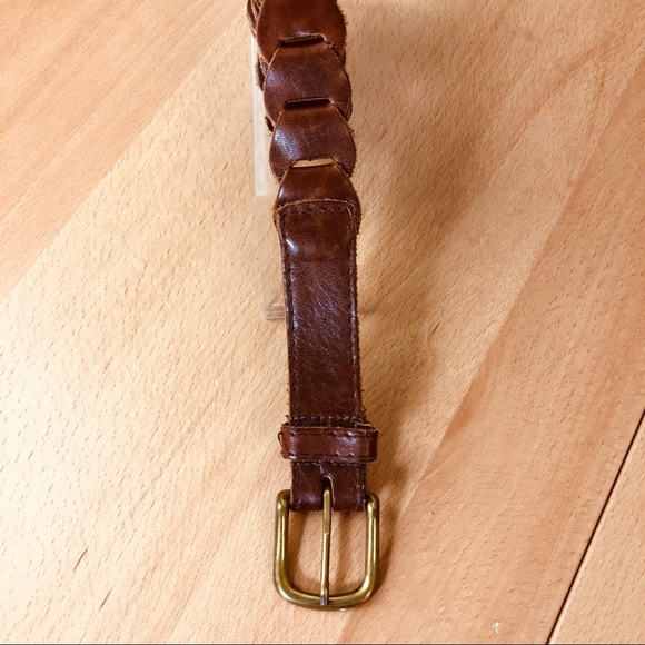 Genuine Hand Made Linked Leather Belt - Picture 3 of 5